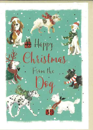 Picture of HAPPY CHRISTMAS FROM THE DOG CARD